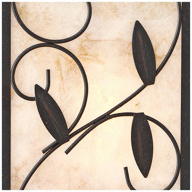 Franklin Iron Works Henri Mica 11" High Accent Table Lamp