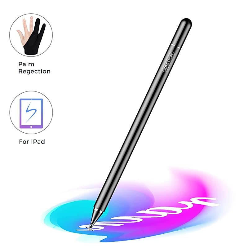 Stylus Pen for iPad Capacitive Pencil for Kid Student Drawing Writing High Sensitivity with Artist GlovePalm Rejection for Touch Screen Devices Tablet Smartphone Black