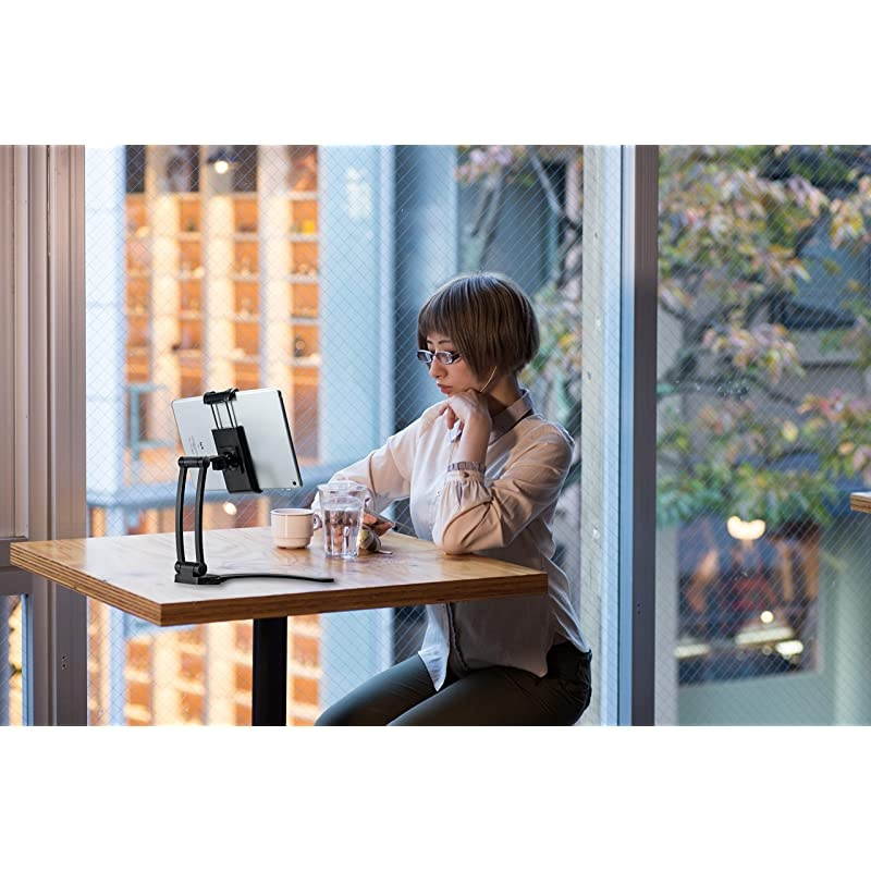 MultiJoint Desk and Wall Mount for Tablets and SmartphonesApple iPhone 11 ProiPad Mini 5 iPad Air 3 iPad 102Inch 7th 8th Gen and More Black