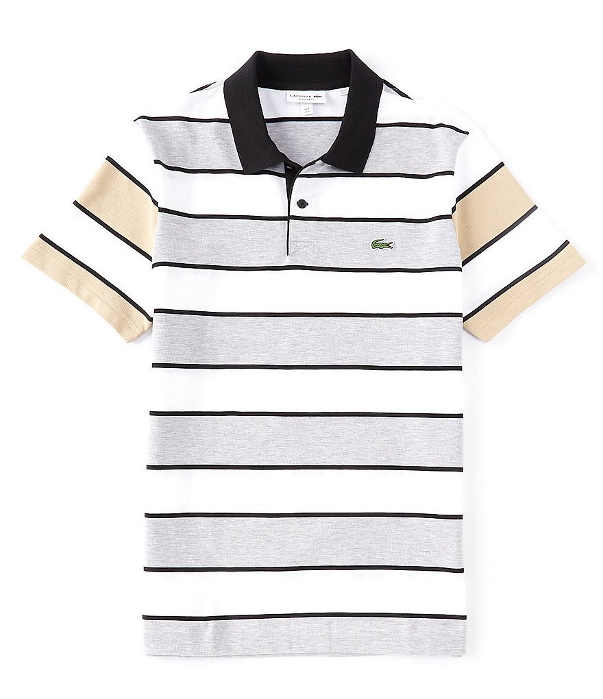 Lacoste Horizontal Stripe Short-Sleeve Polo Shirt