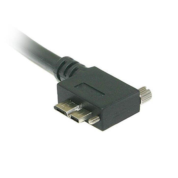 Down Direction Right Angled 90 Degree USB 3.0 A plug to Micro B Plug Left Angled
