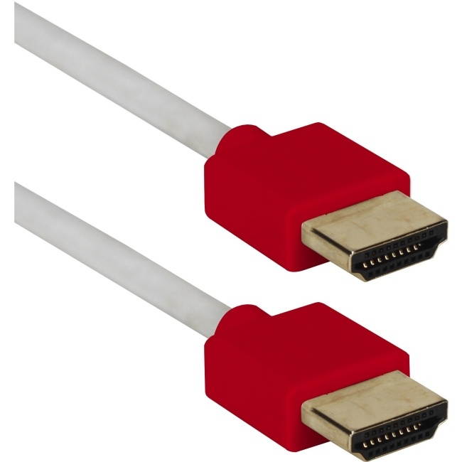 QVS 10ft High Speed HDMI UltraHD 4K with Ethernet Thin Flexible Cable