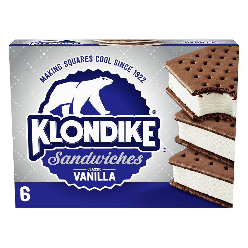 Klondike Vanilla Ice Cream Sandwich - 6ct
