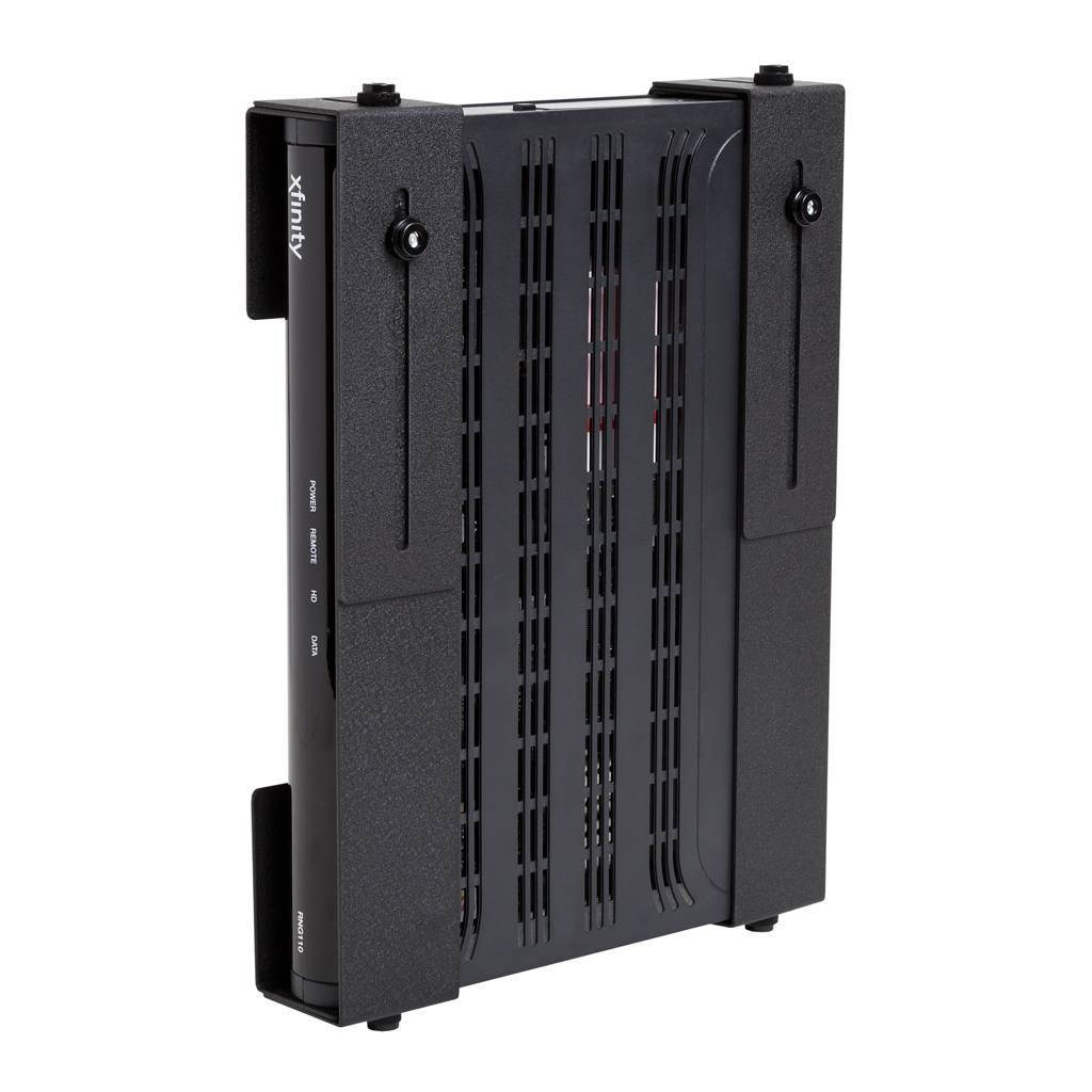 HIDEit Uni-M Mount - Patented Adjustable Medium Sized Device Wall Mount for Cable Boxes - Made in the USA