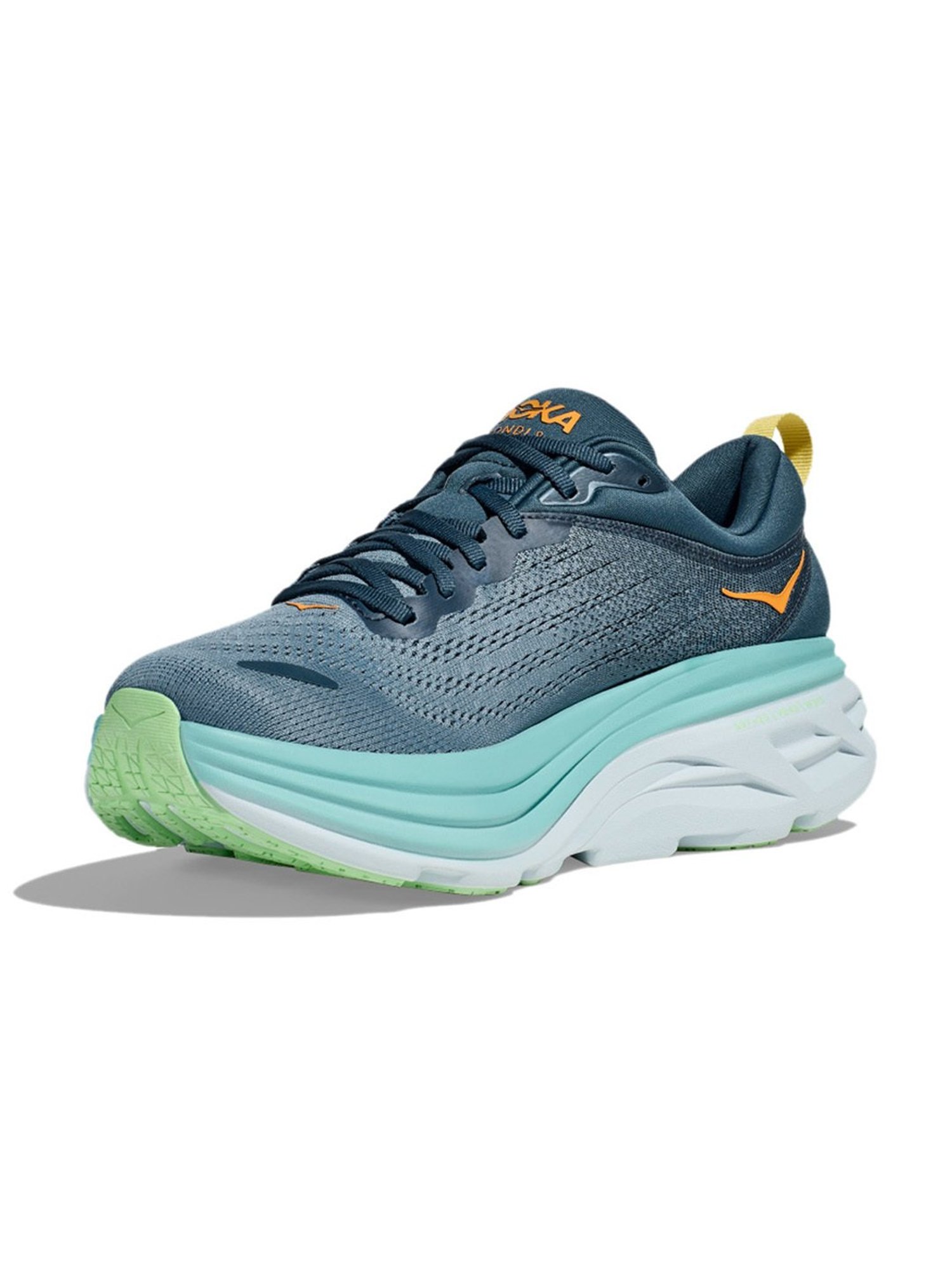 Hoka Men's M BONDI 8 WIDE Real Teal & Shadow Running Shoes