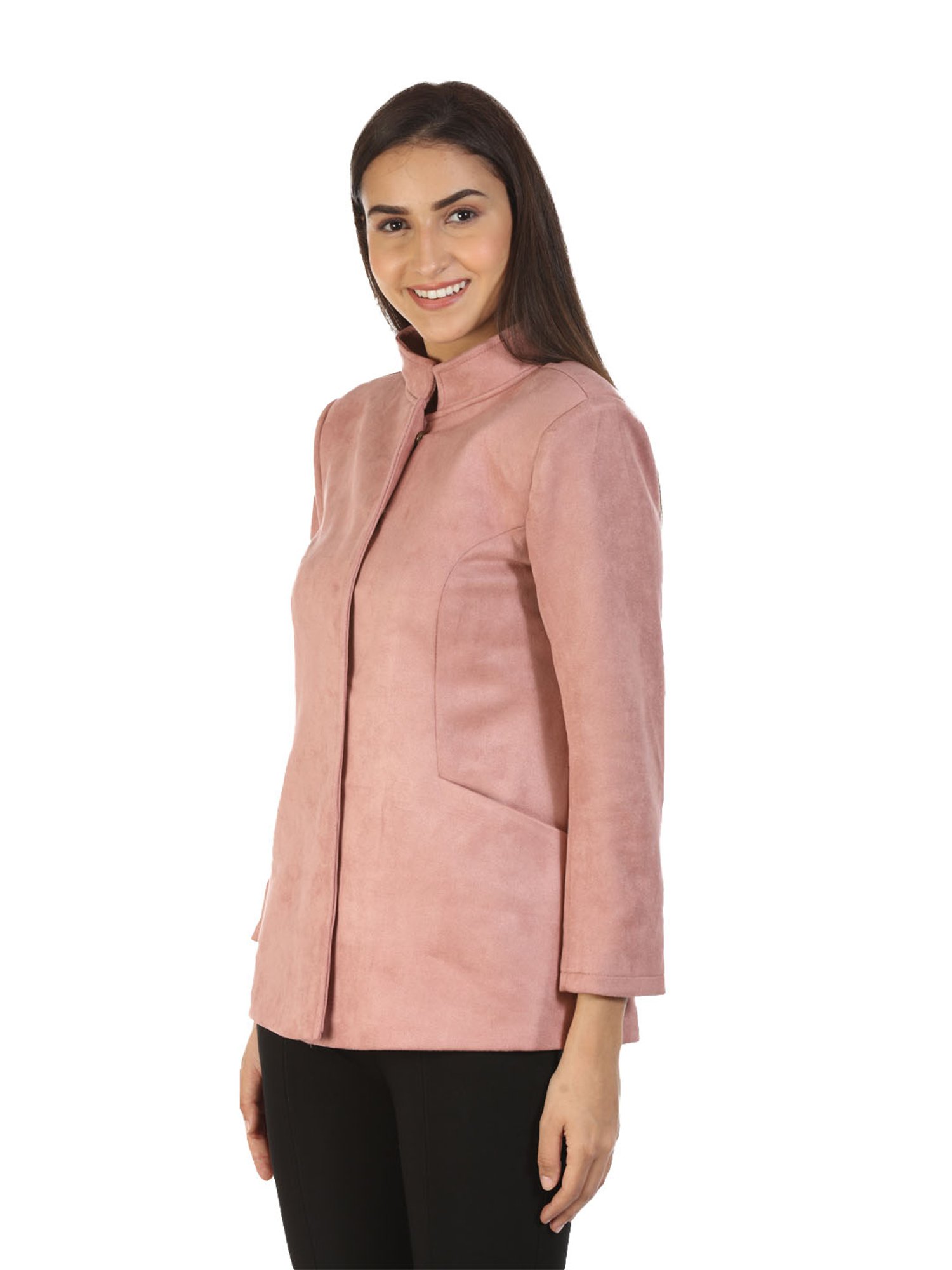 Mustard Pink Regular Fit Jacket