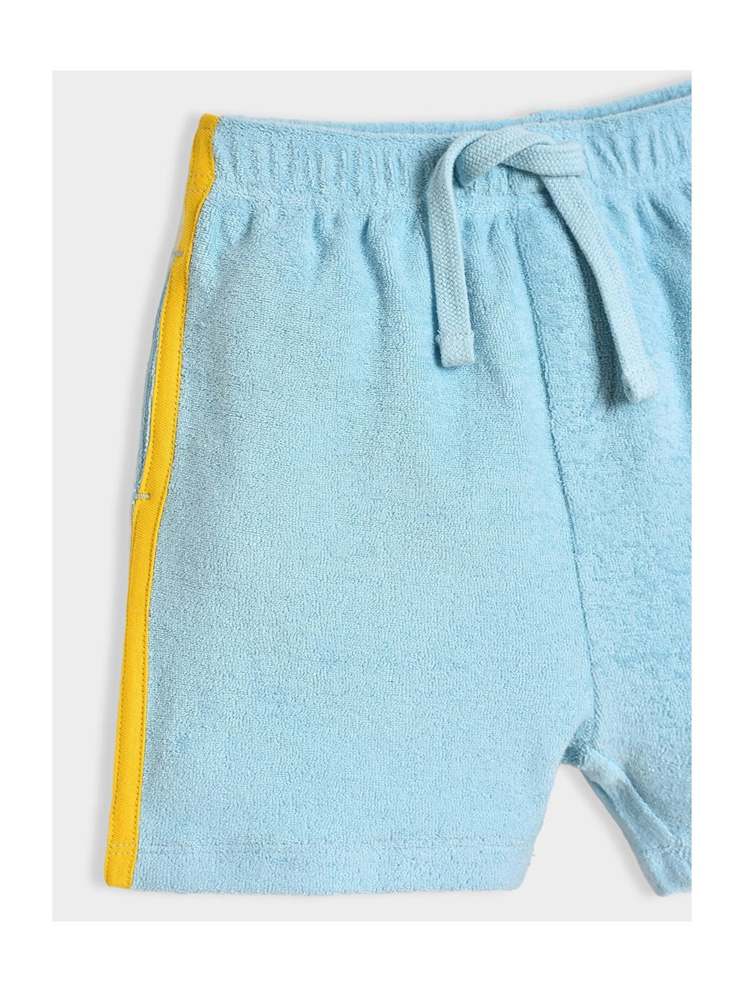 MiArcus Kids White & Blue Striped T-Shirt with Shorts