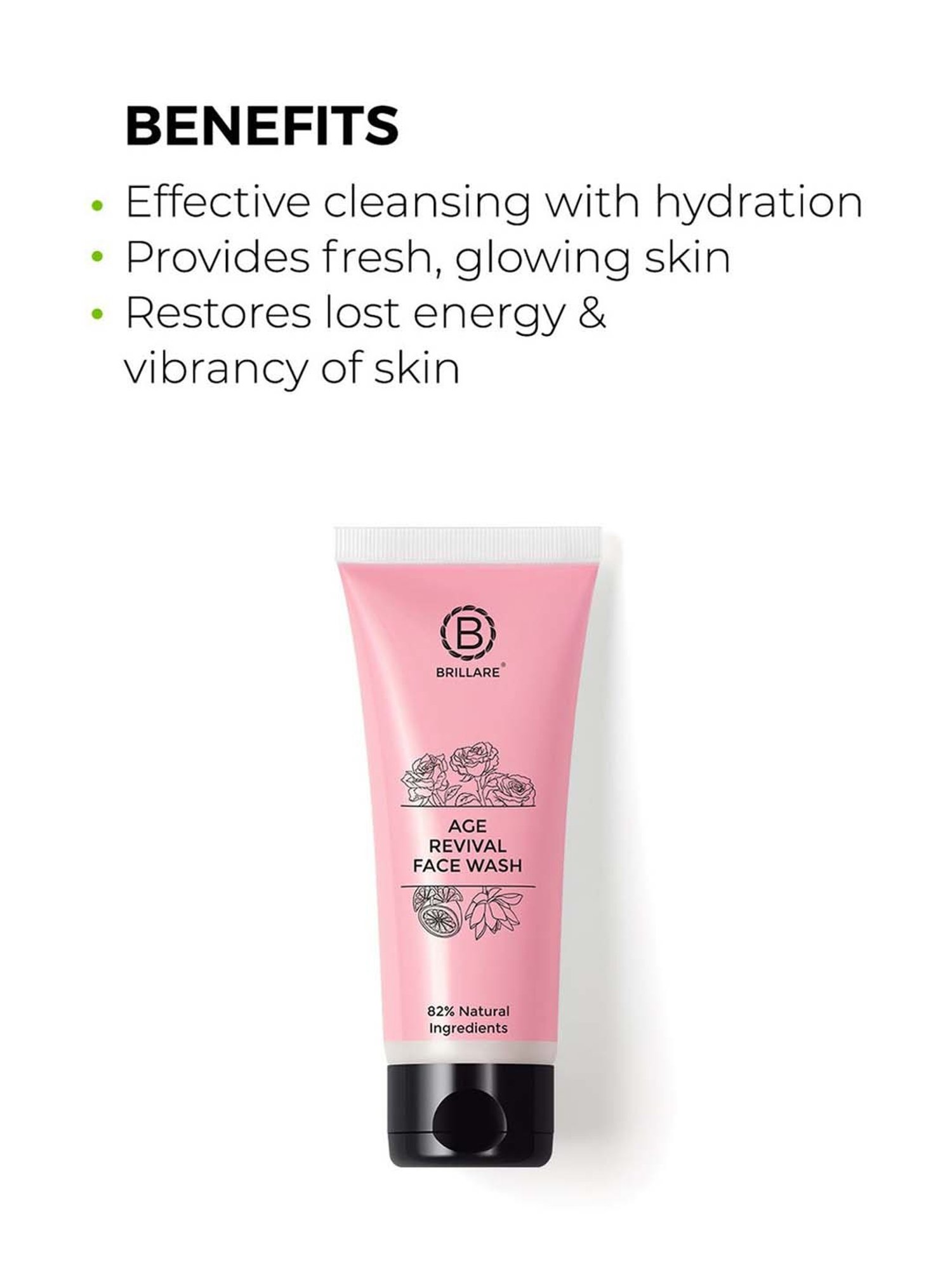 Brillare Age Revival Face Wash for Ageing Skin - 100 ml