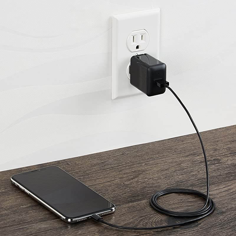 OnePort USB Wall Charger for Phone iPad and Tablet 12W Black