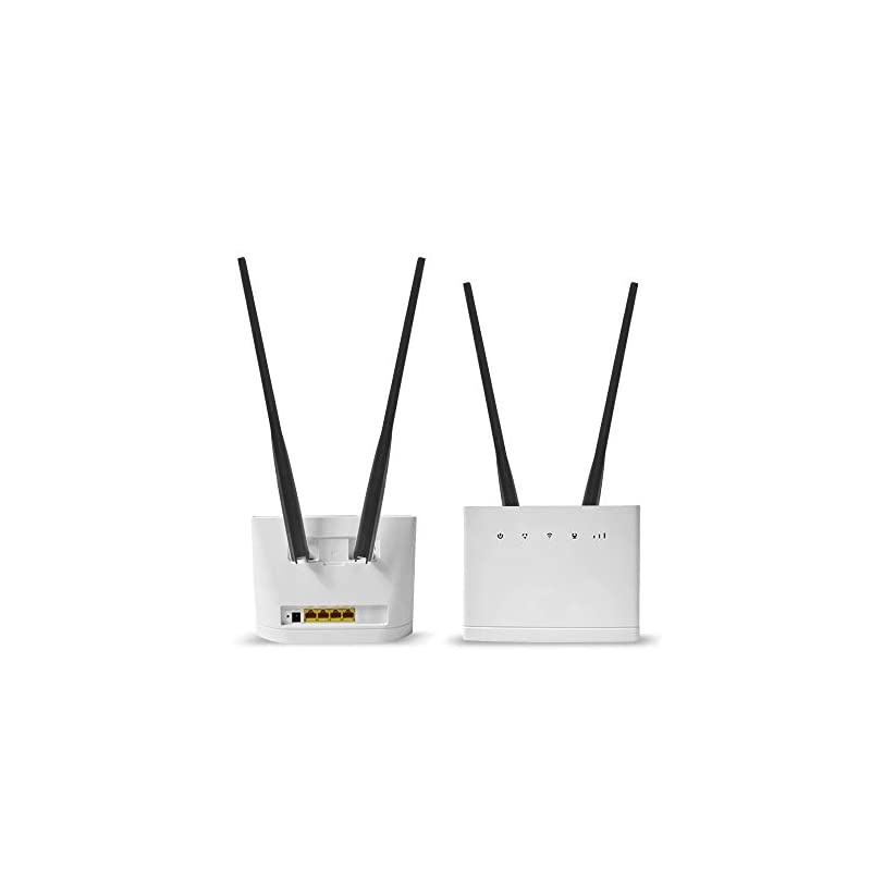 4G LTE Antenna, WiFi Antenna Signal Booster 2.4GHz+5GHz Dual Band Amplifier for Verizon/AT&T/Wireless Network Router/Modem/Acess Point and More, Directional Network Reception Male Plug -2 Pack