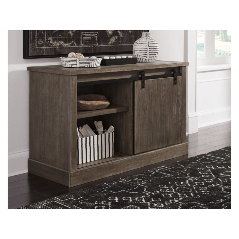 Luxenford Large Credenza Taupe - Signature Design by Ashley