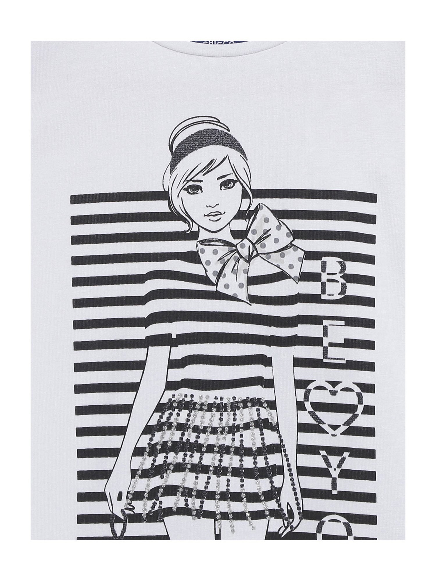 Chicco Kids White Printed Top