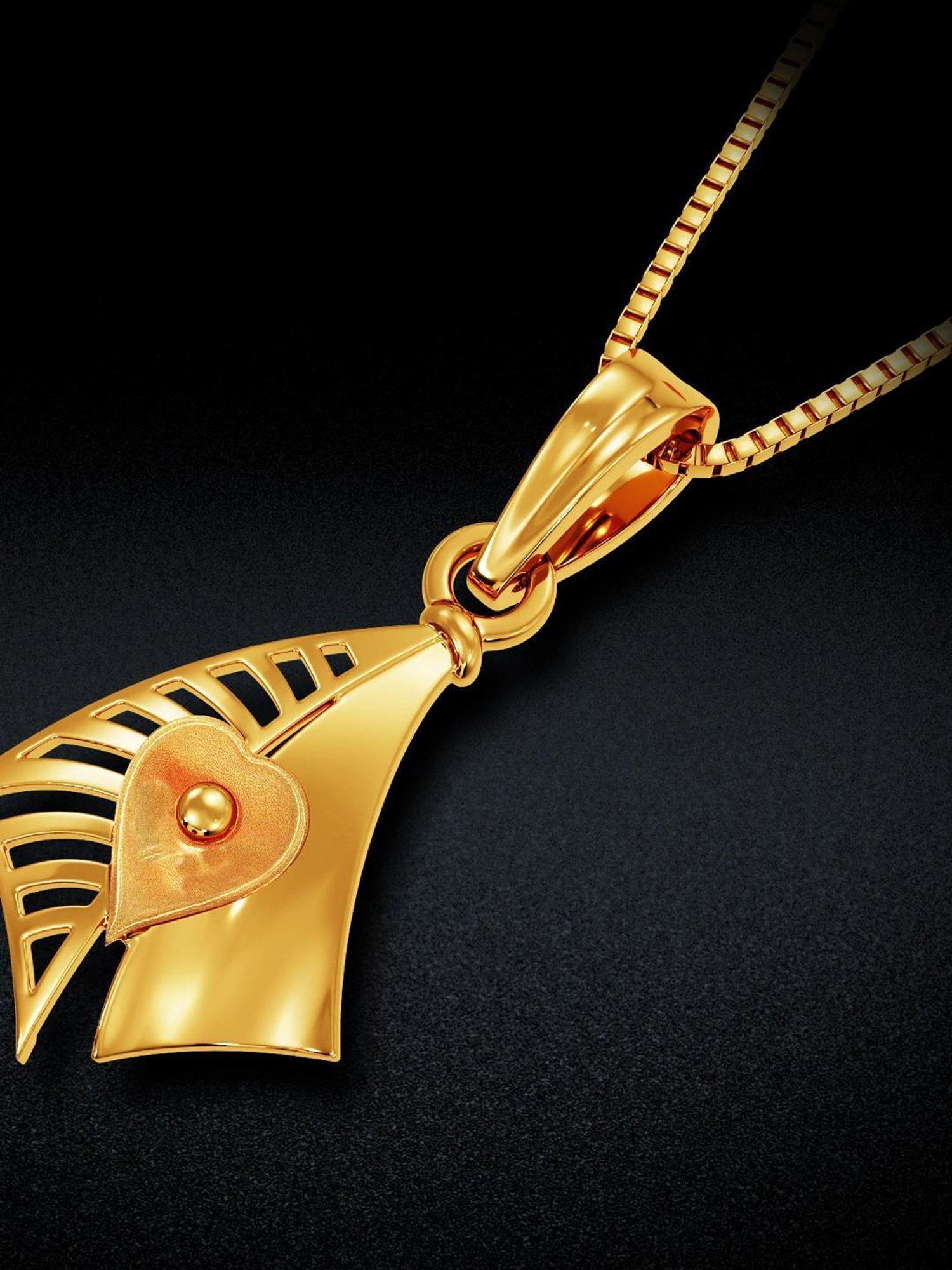 Joyalukkas 22k Eternal Love Medallion Pendant