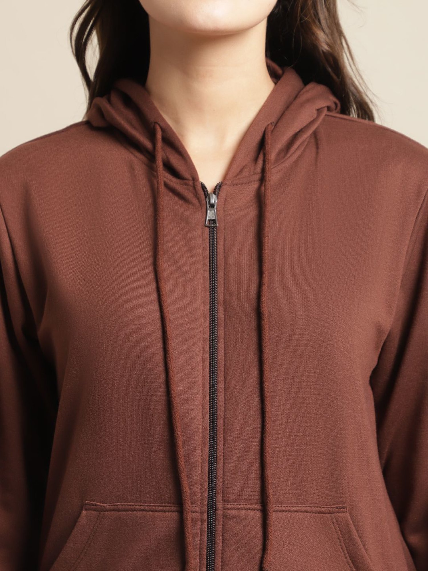 Secret Wish Brown Winter Hoodie With Pyjamas