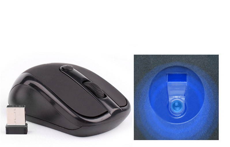 Wireless Mouse 2.4GHz Optical Blue Light Wireless Mouse Nano USB Receiver Mice Cordless Game Mouse 12 Months Battery life 1200DPI for Desktop/Laptop