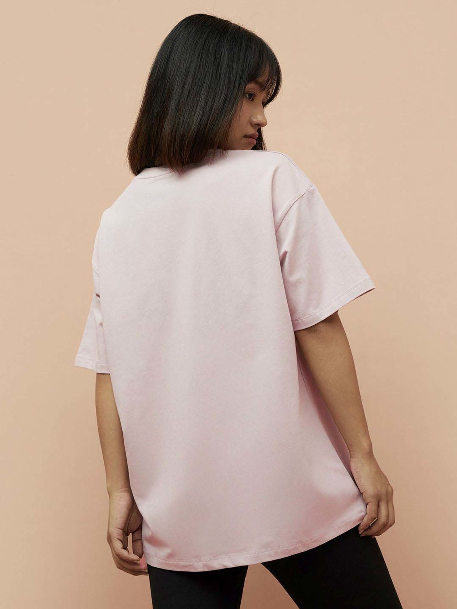 KAPPA Lilac Cotton Printed T-Shirt