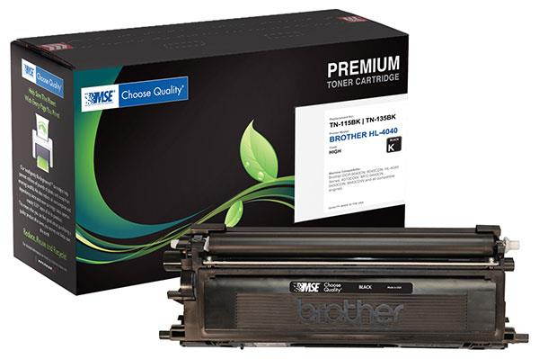 MSE 02-03-40016 Toner Cartridge (OEM # Brother  TN115BK) 5,000 Page Yield; Black