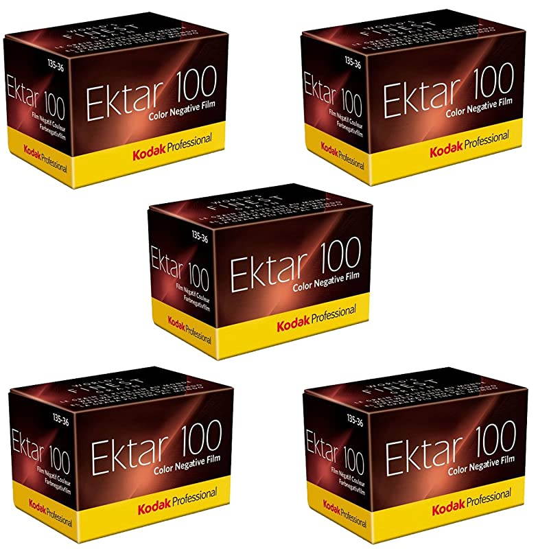 35mm Ektar 100 Color Negative Print Film 36 Exp lot of 5 Rolls Pack of 5