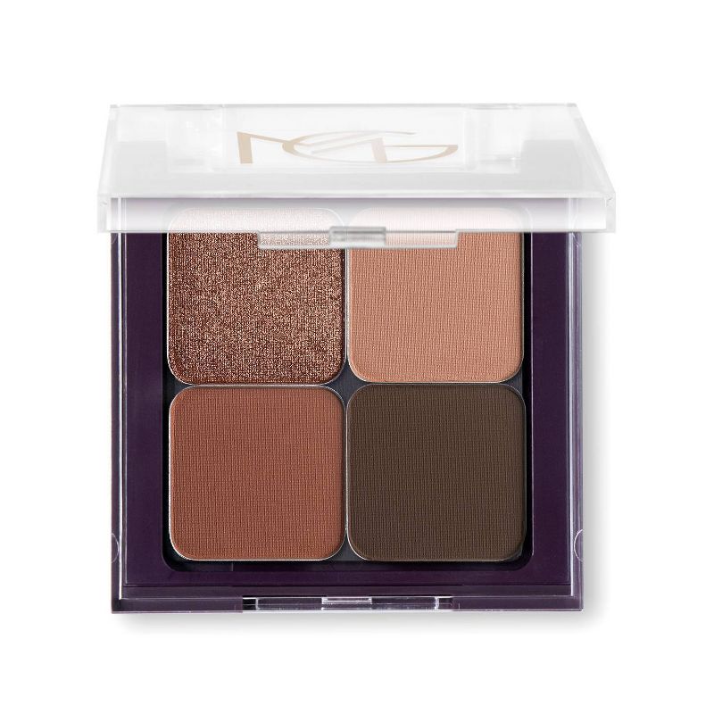Makeup Geek Monochromatic Eyeshadow Quad Choco Latte - Four Full Size Pans - 0.256oz