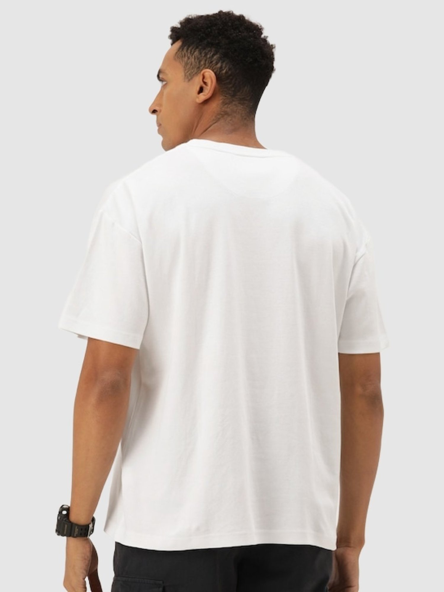 Bene Kleed White Cotton Loose Fit T-Shirt