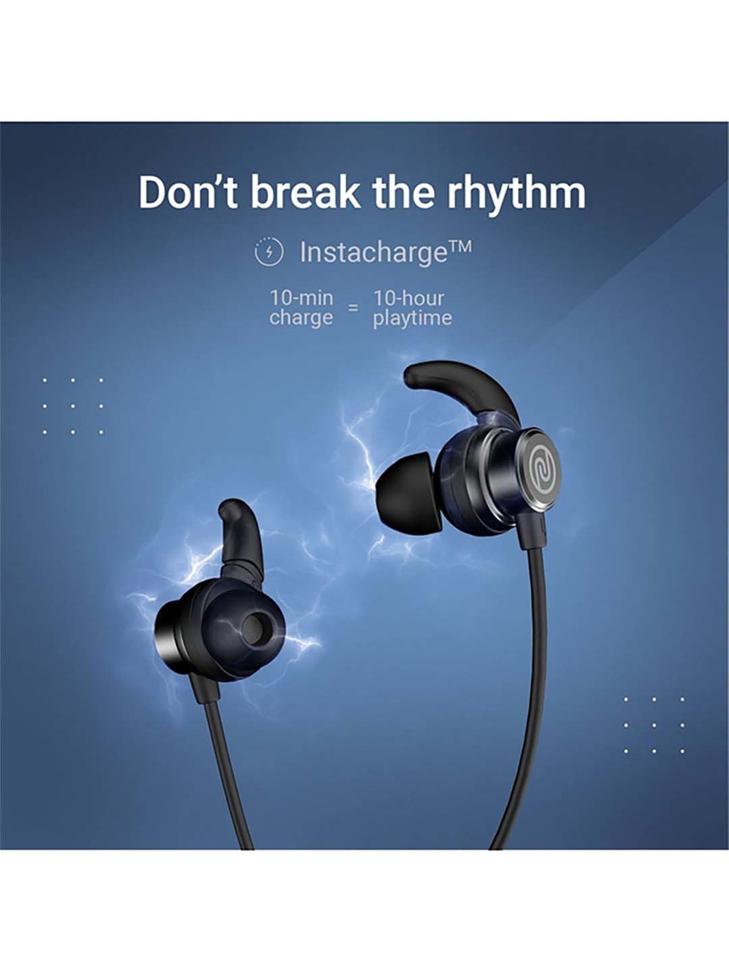 Noise Tune Active Pro Bluetooth V5.2 Bluetooth Headset (Jet Black)