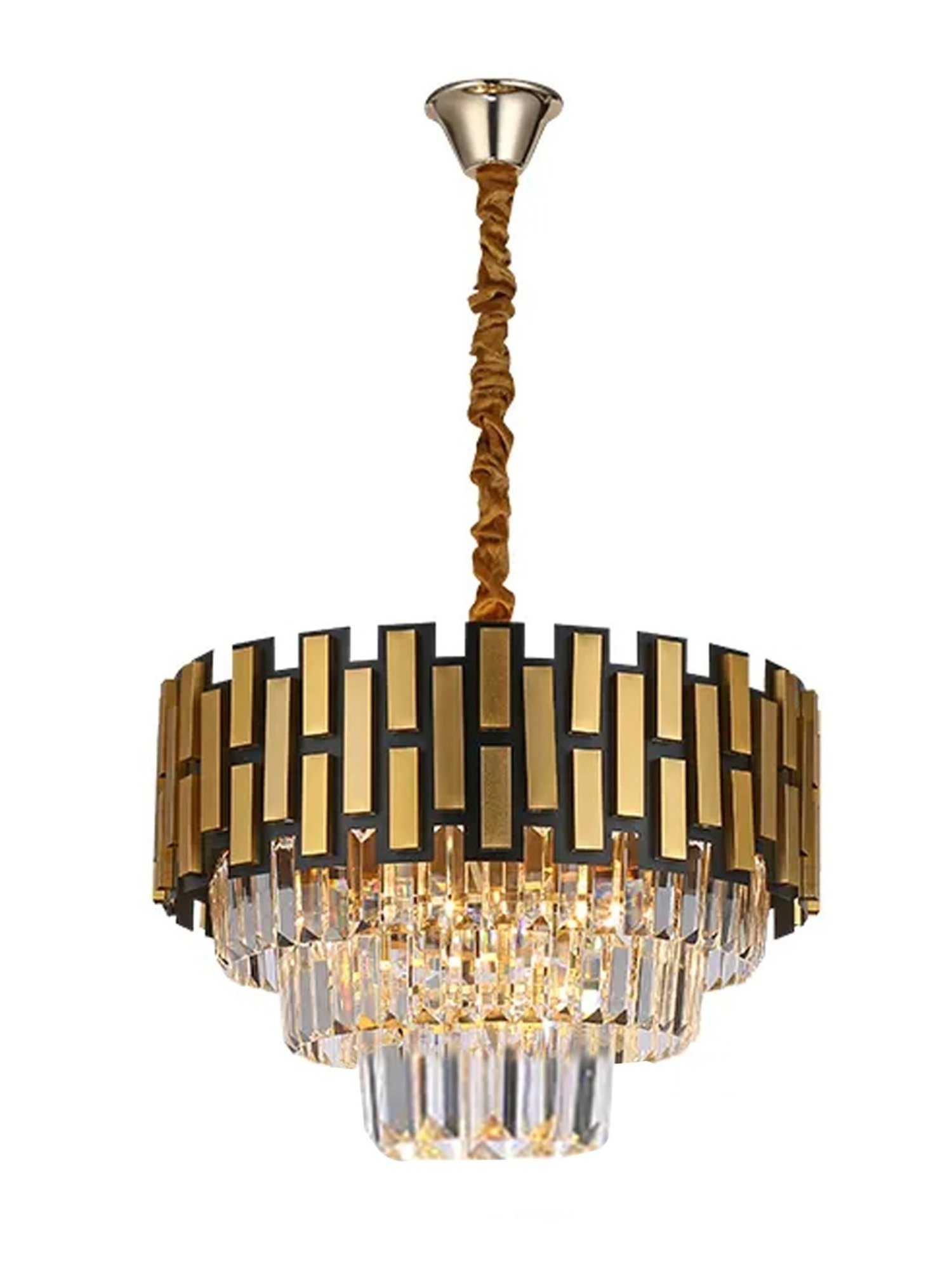 Homesake Gold Metal Crystal Chandelier