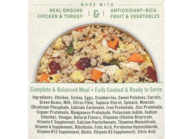 Freshpet Homestyle Creations Chopped Chicken and Turkey with Veggies Entree Wet Dog Food - 1lb