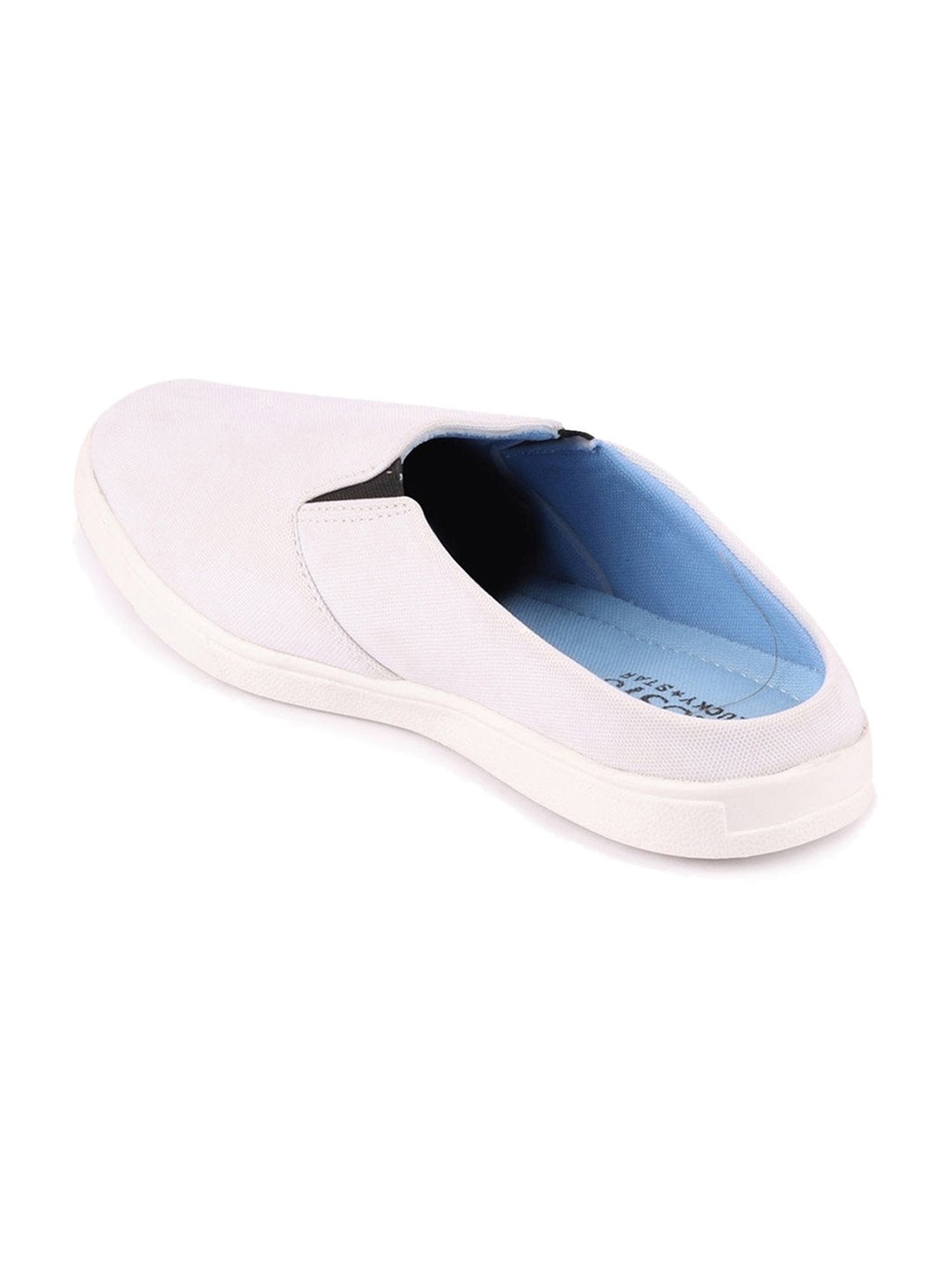 Fausto Men's White Mule Shoes