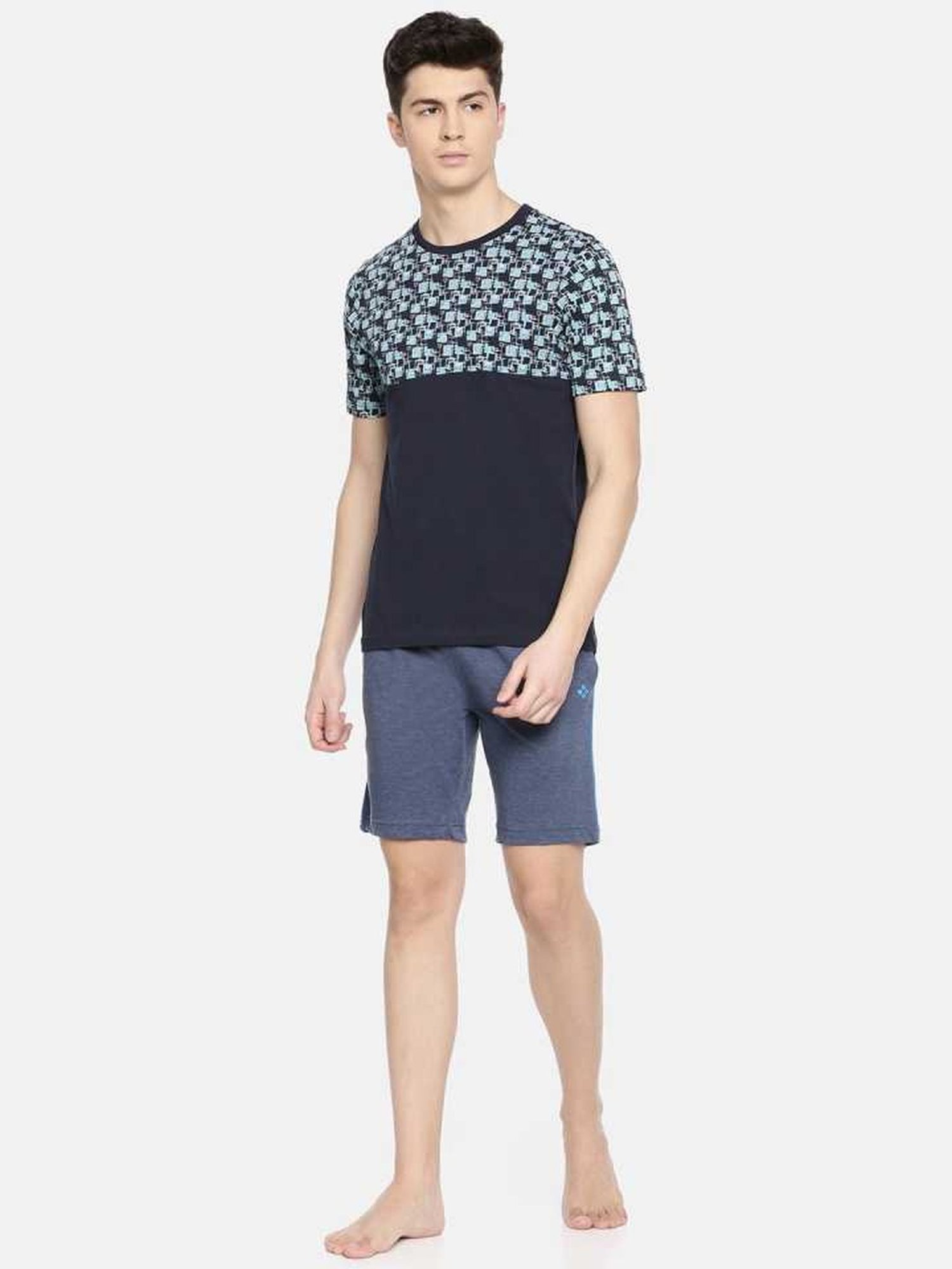 Dollar Navy Regular Fit Printed T-Shirt