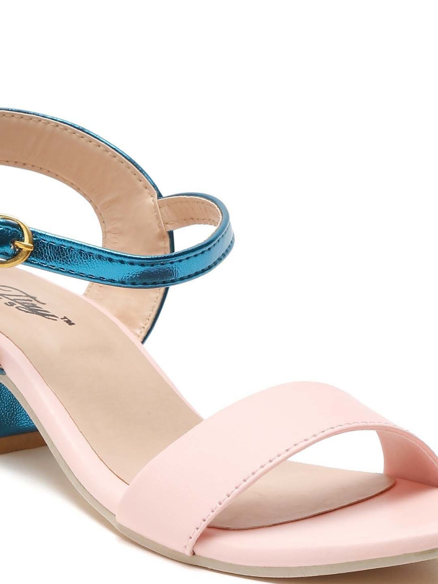 Tiny Bugs Kids Pink & Blue Ankle Strap Sandals