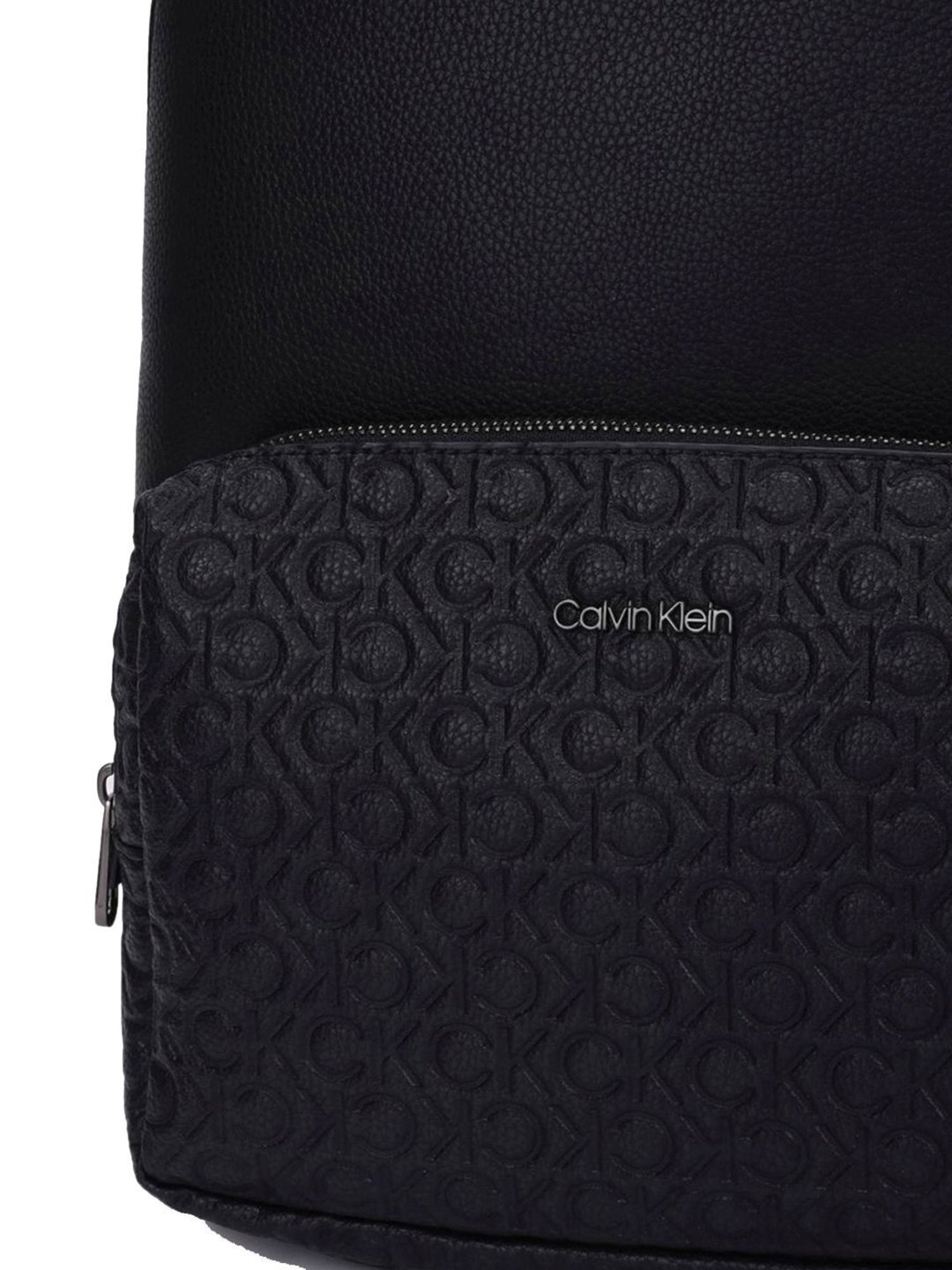 CALVIN KLEIN JEANS Black Mono Block Logo Campus Backpack