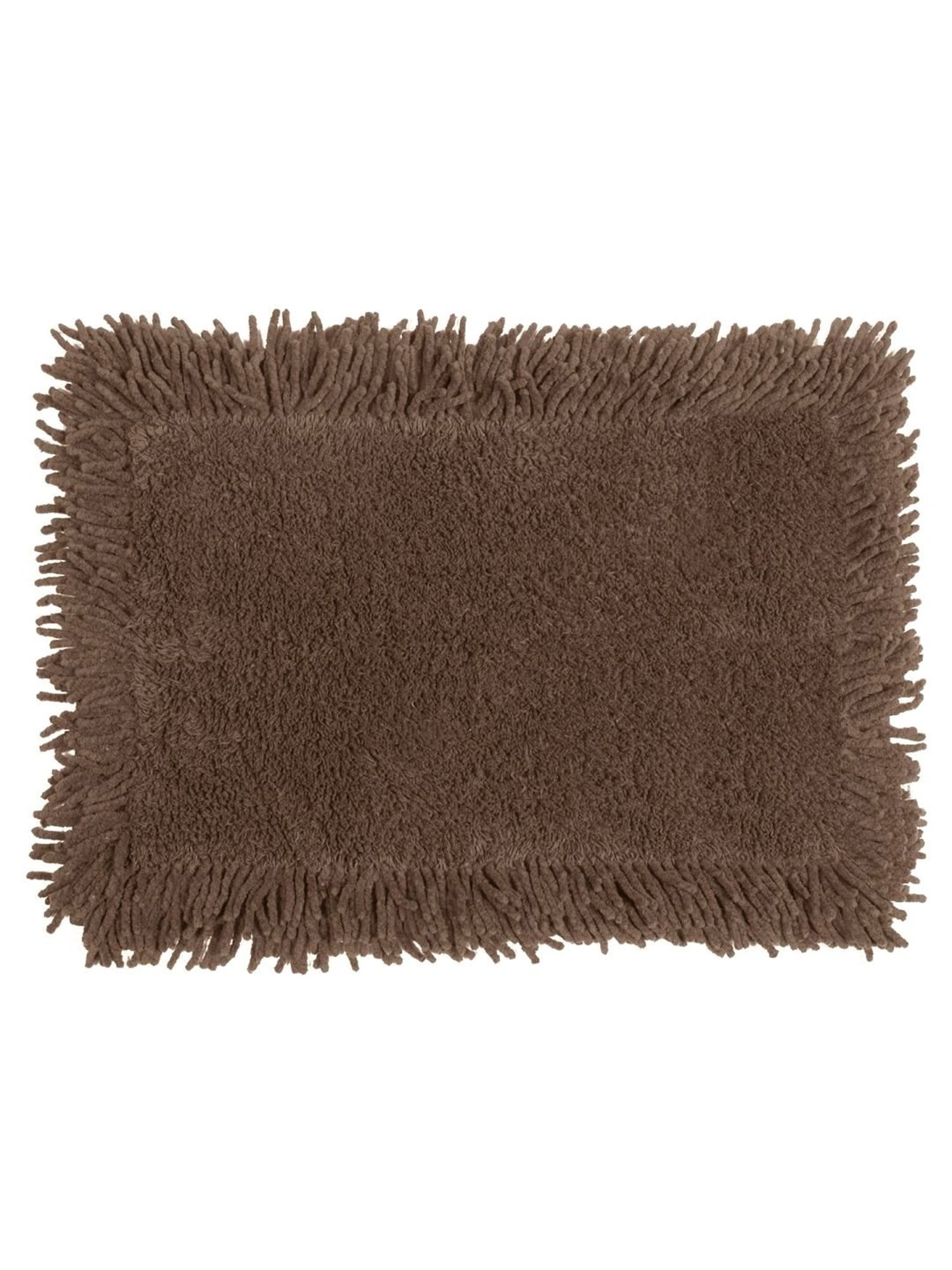 Saral Home Brown Cotton Bath Mat 40X60 cm