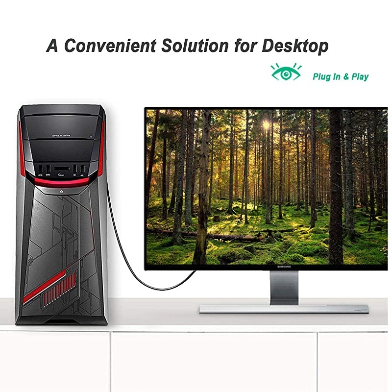 VGA to VGA Cable,  VGA to VGA 6 Feet Cable with Ferrites