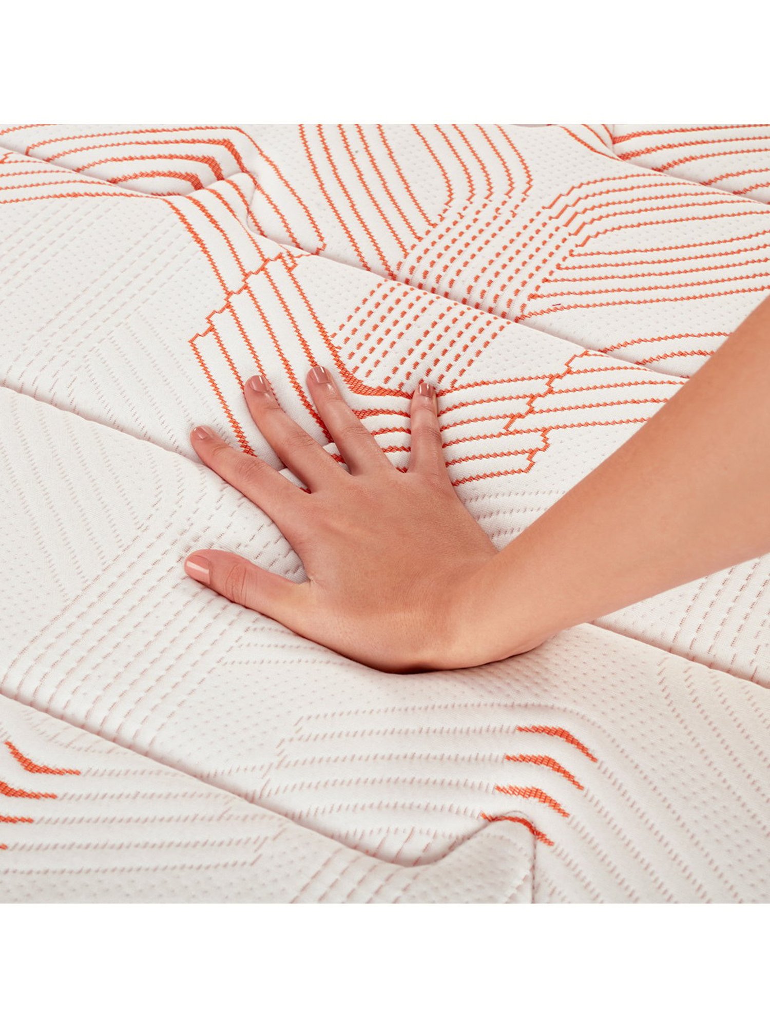 Duroflex Boltt Plus Cream Foam Bonnell Spring Euro Top Mattress - Double Size (72 in. L x 48 in. W)