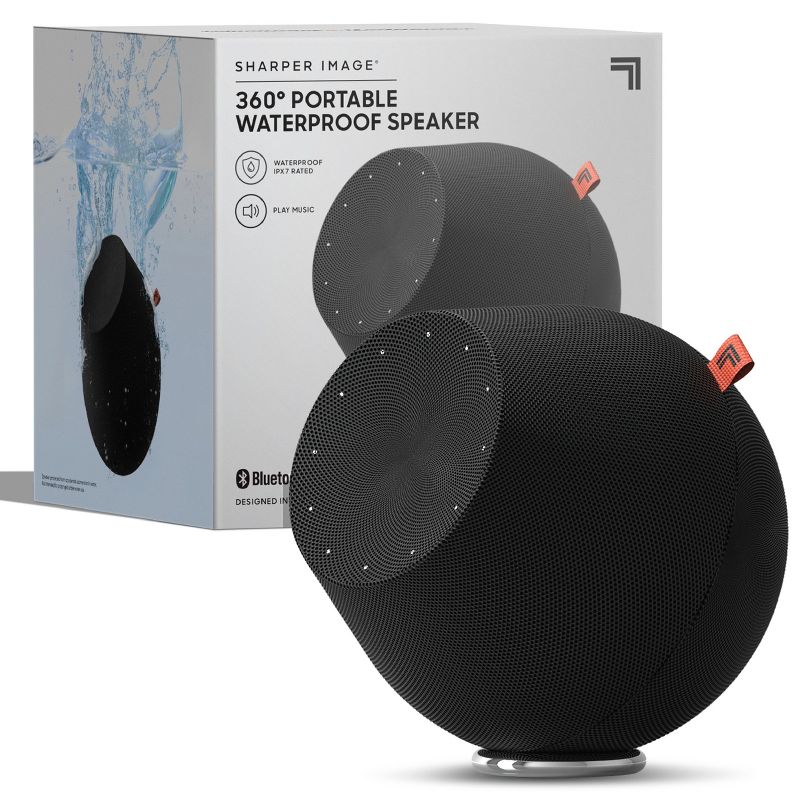 SHARPER IMAGE Portable Waterproof Bluetooth Speaker