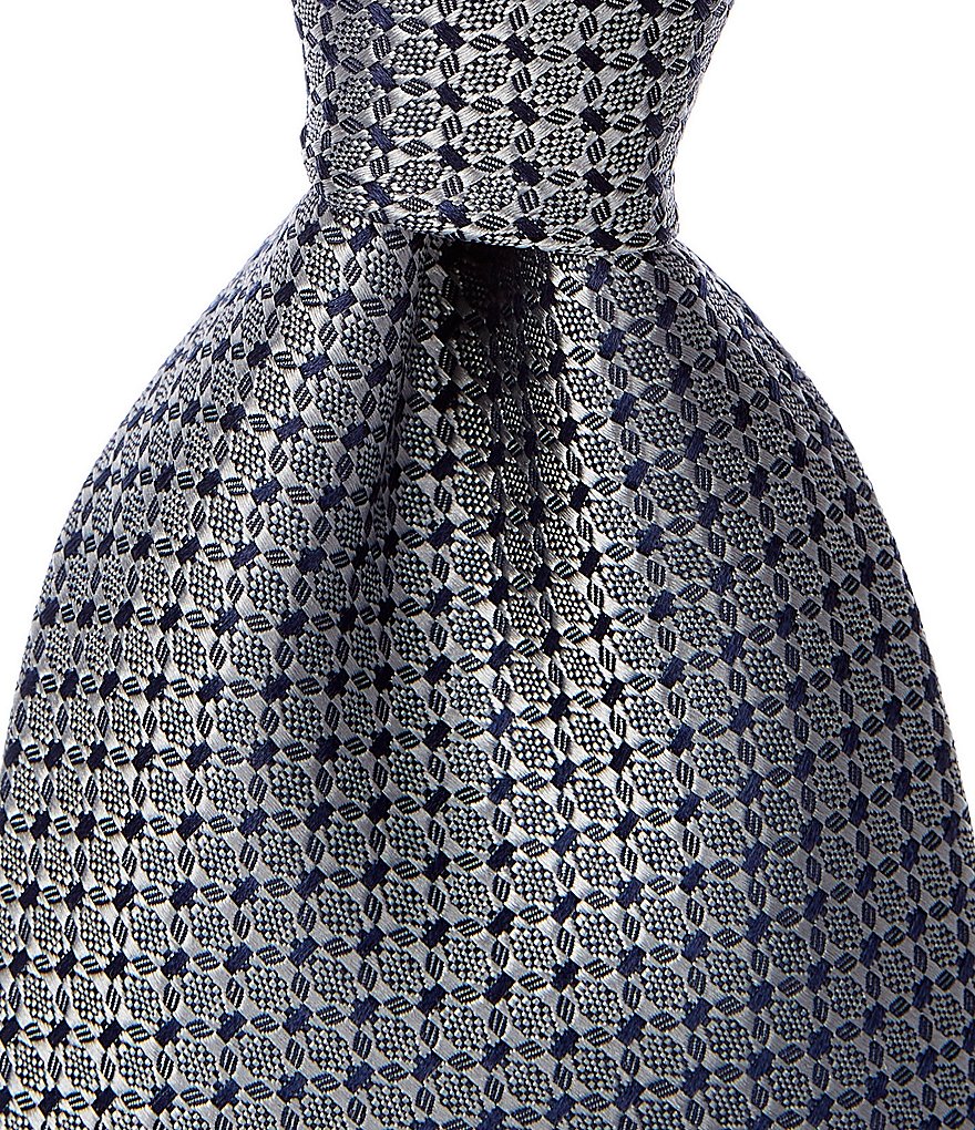 Hart Schaffner Marx Dimmit Solid Non-Solid Traditional 3 1/4#double; Silk Tie