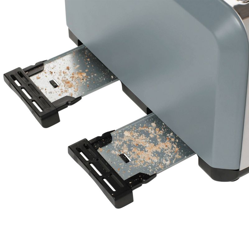 Haden Dorset 2-Slice Wide Slot Stainless Steel Countertop Retro Toaster with Adjustable Browning Control, Red