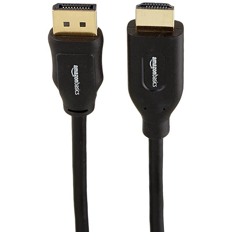 Basics Uni-Directional DisplayPort to HDMI Display Cable - 10 Feet