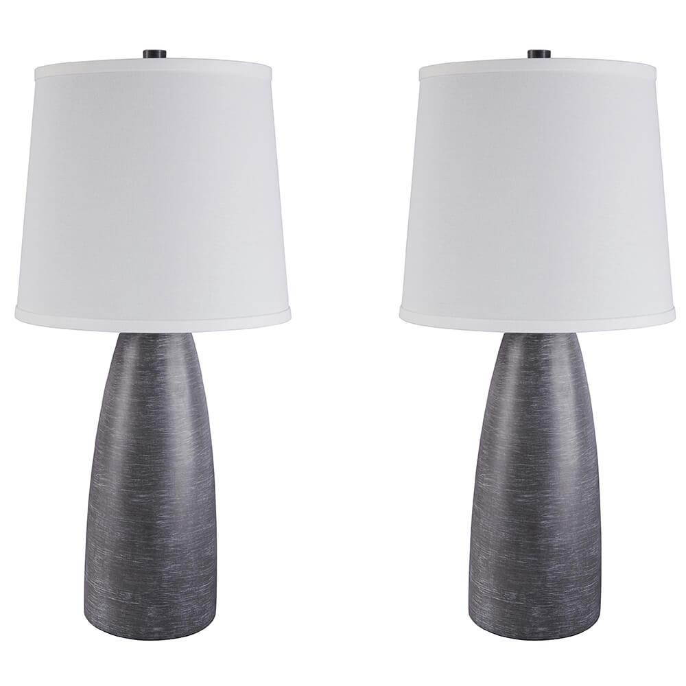 Shavontae Gray Poly Table Lamp L243004 - Set Of 2 Shavontae Gray Poly Table Lamp (2/CN)