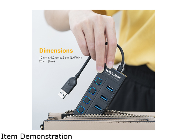 Madeng USB 3.0 HUB Adapter Extender Mini Splitter Box 3 Ports for PC Laptop Macbook Mobile Phone High Speed U Disk Reader