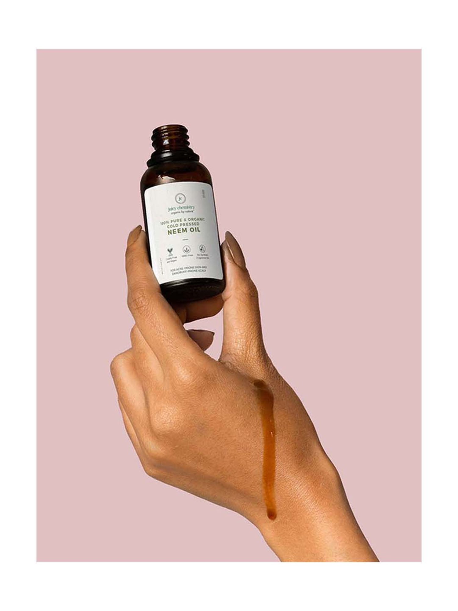 Juicy Chemistry Neem Cold Pressed Carrier Oil - 30 ml