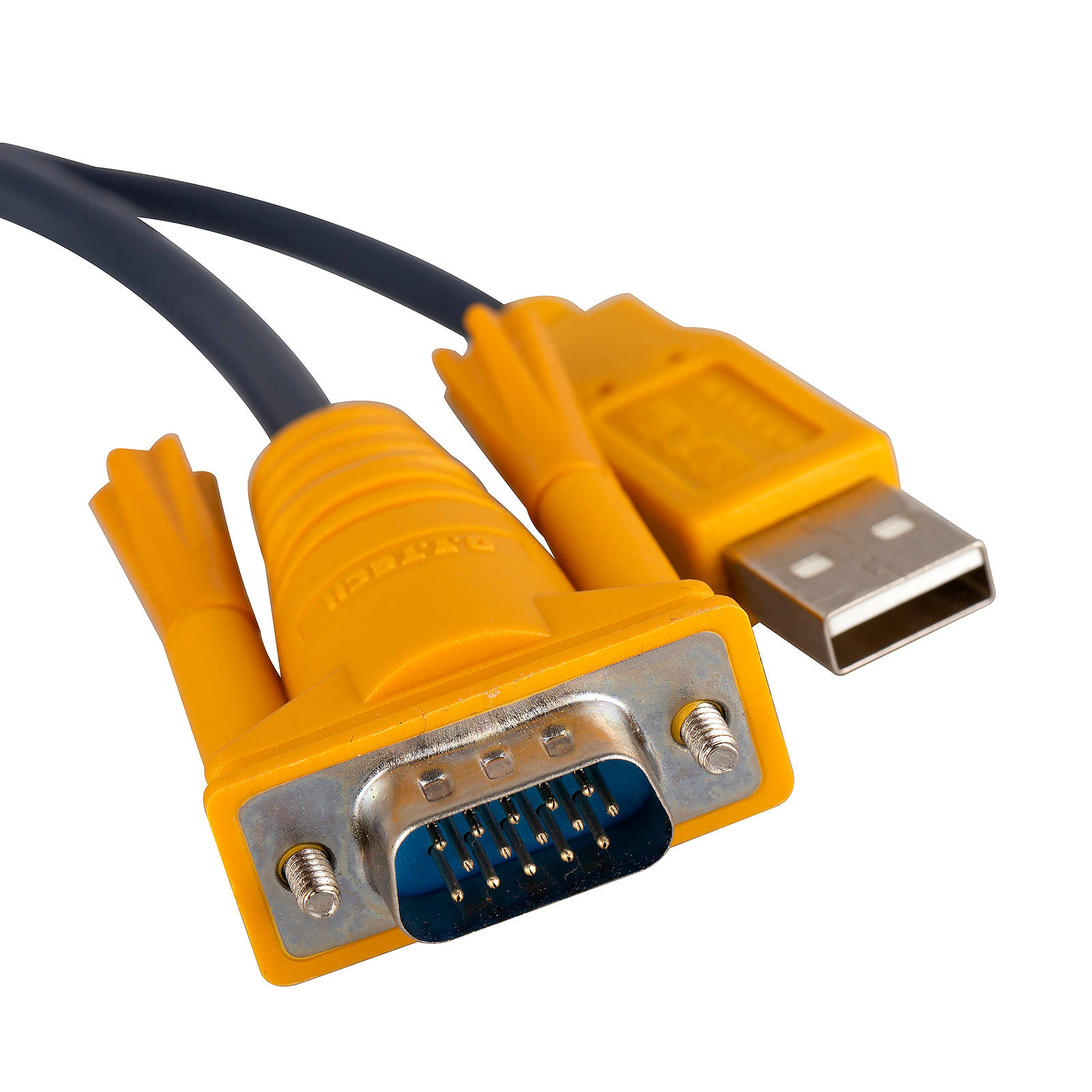 KVM Cable VGA Monitor Mouse Keyboard Printer USB A to B Power Cord 5ft