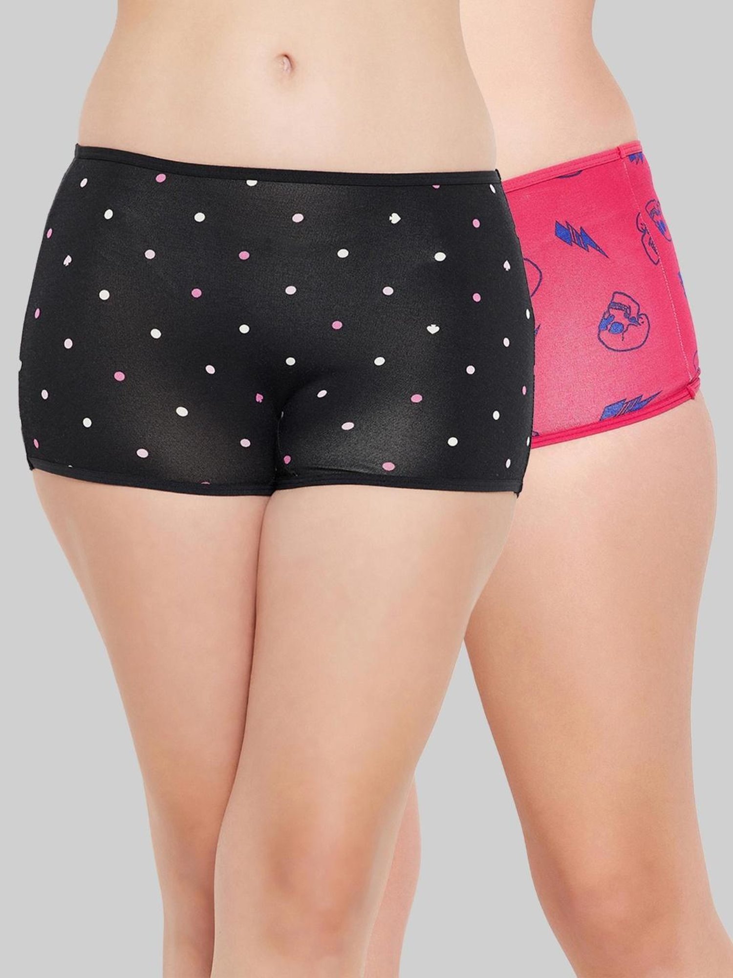 Clovia Multicolor Printed Panty (Pack of 2)