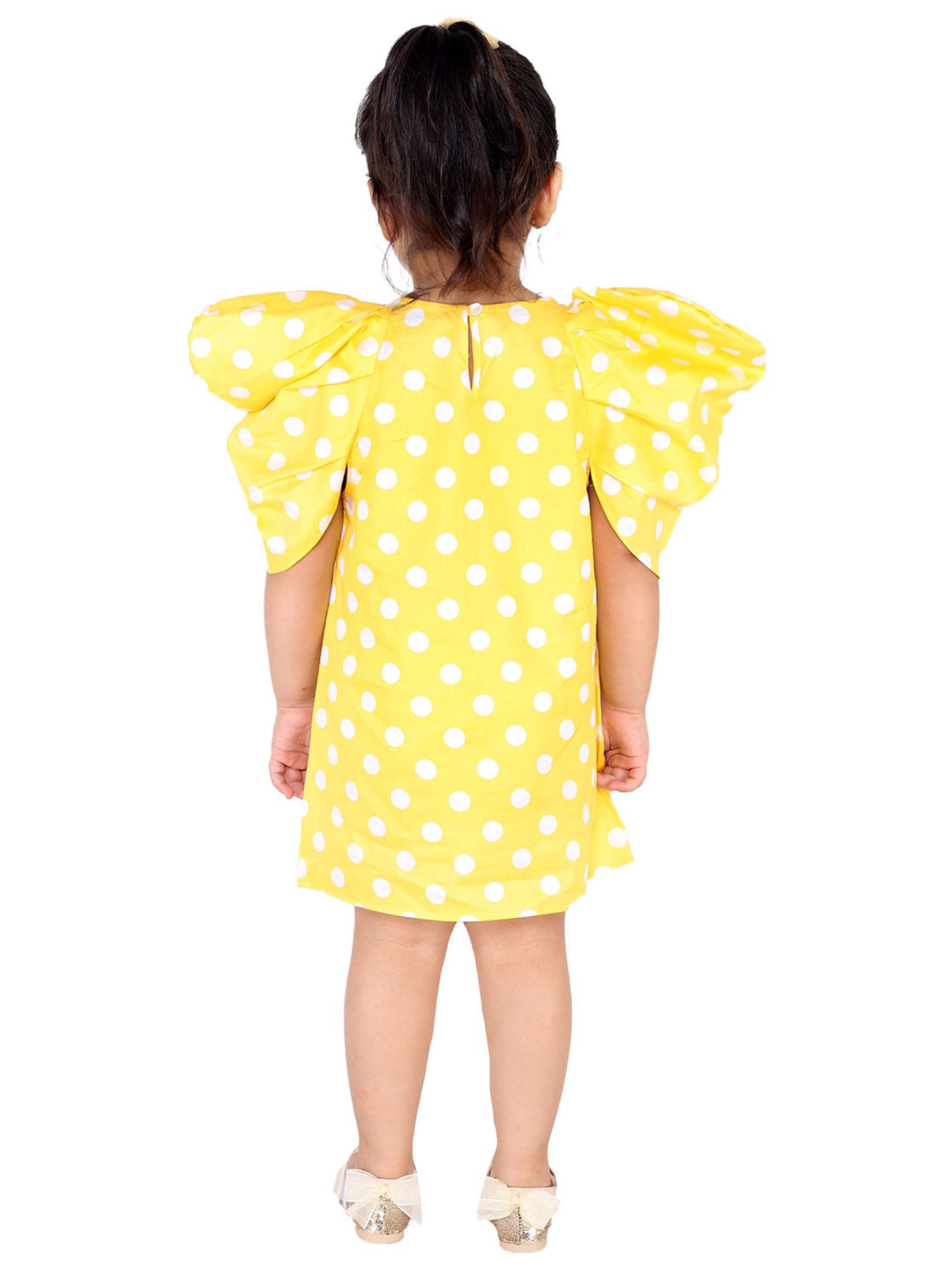 KidsDew Kids Yellow Printed Dress