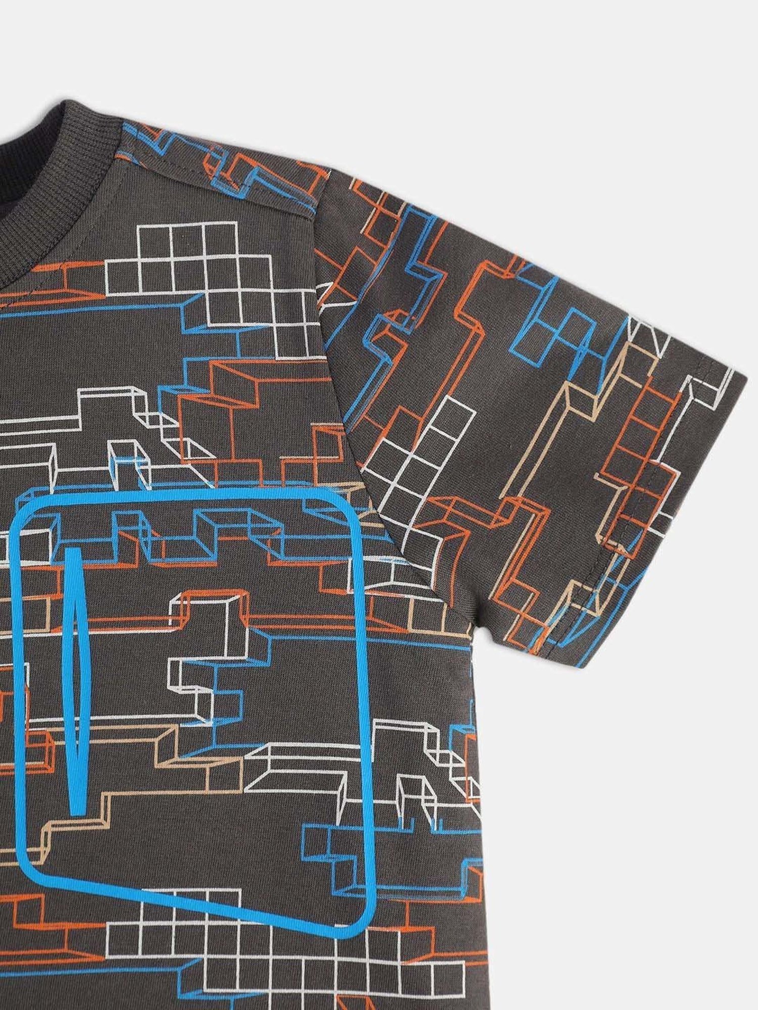 Nite Flite Boys Navy & Grey Born to Play Cricket Pyjama Set