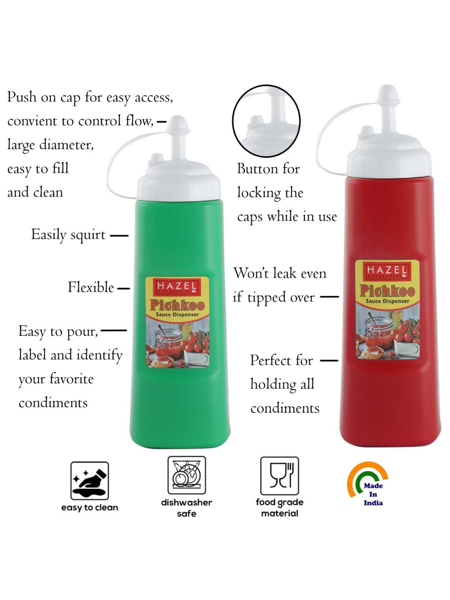 Goodhomes Transparent Glass Butter Dishes With Lid