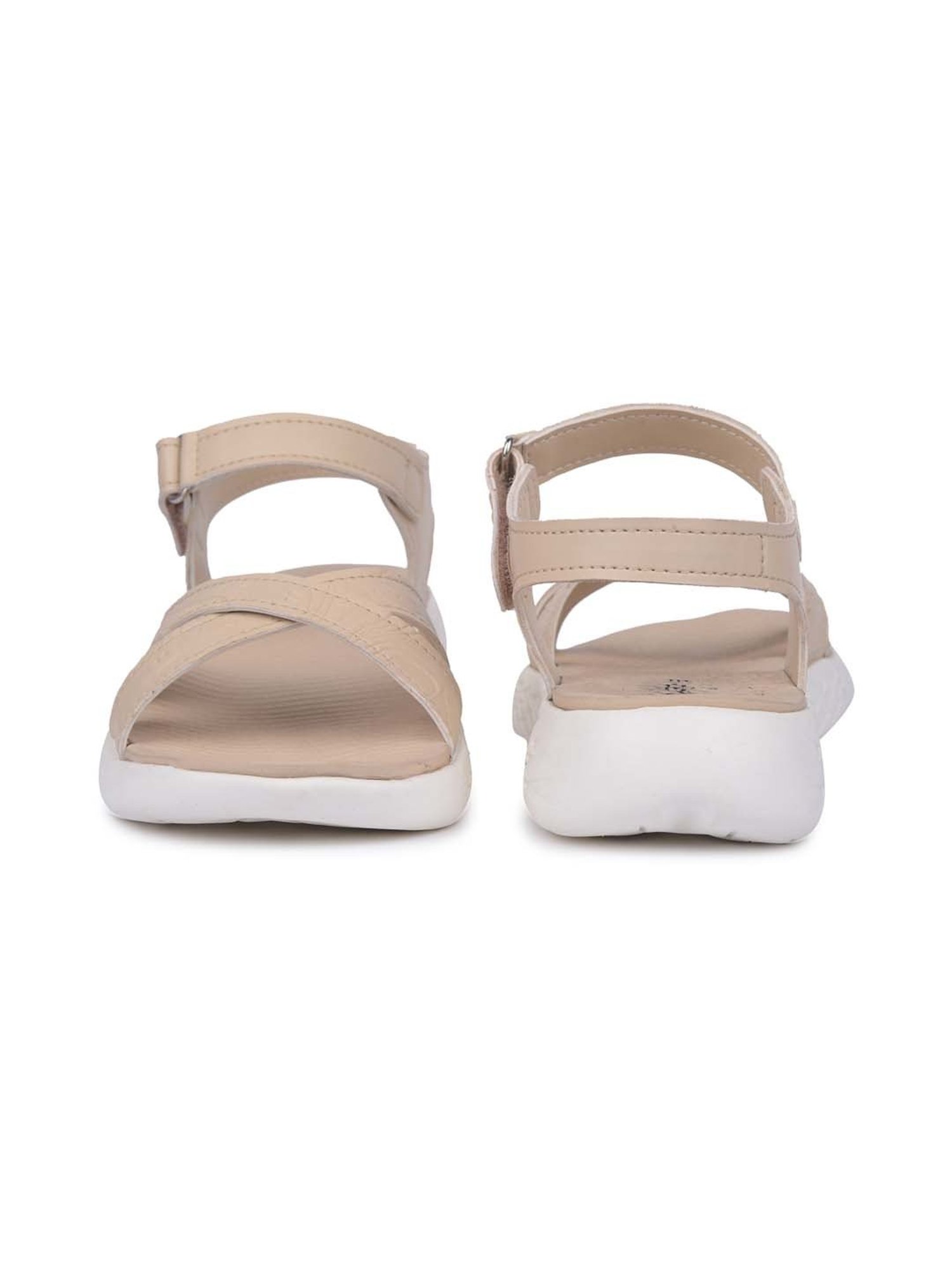 Healers by Liberty Women's Beige Ankle Strap Wedges