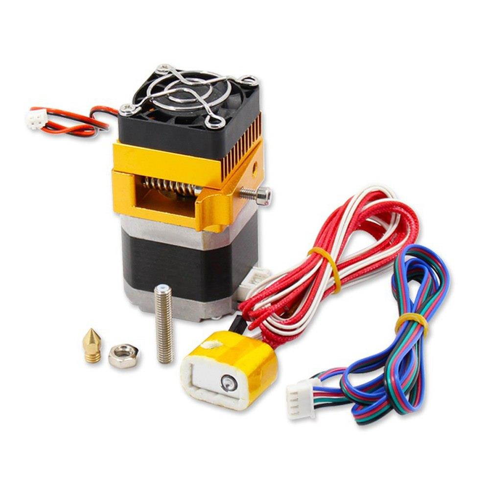 Extrusion MK8 Nozzle Durable J- Extruder Metal 12V Professional 3D Printers Parts Easy Operation