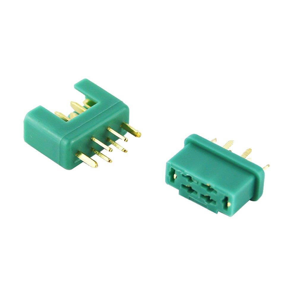OliYin 10 Pairs MPX M6 Connector Plug Multiplex Socket for RC Lipo Battery Quadcopter/Buggy 6M