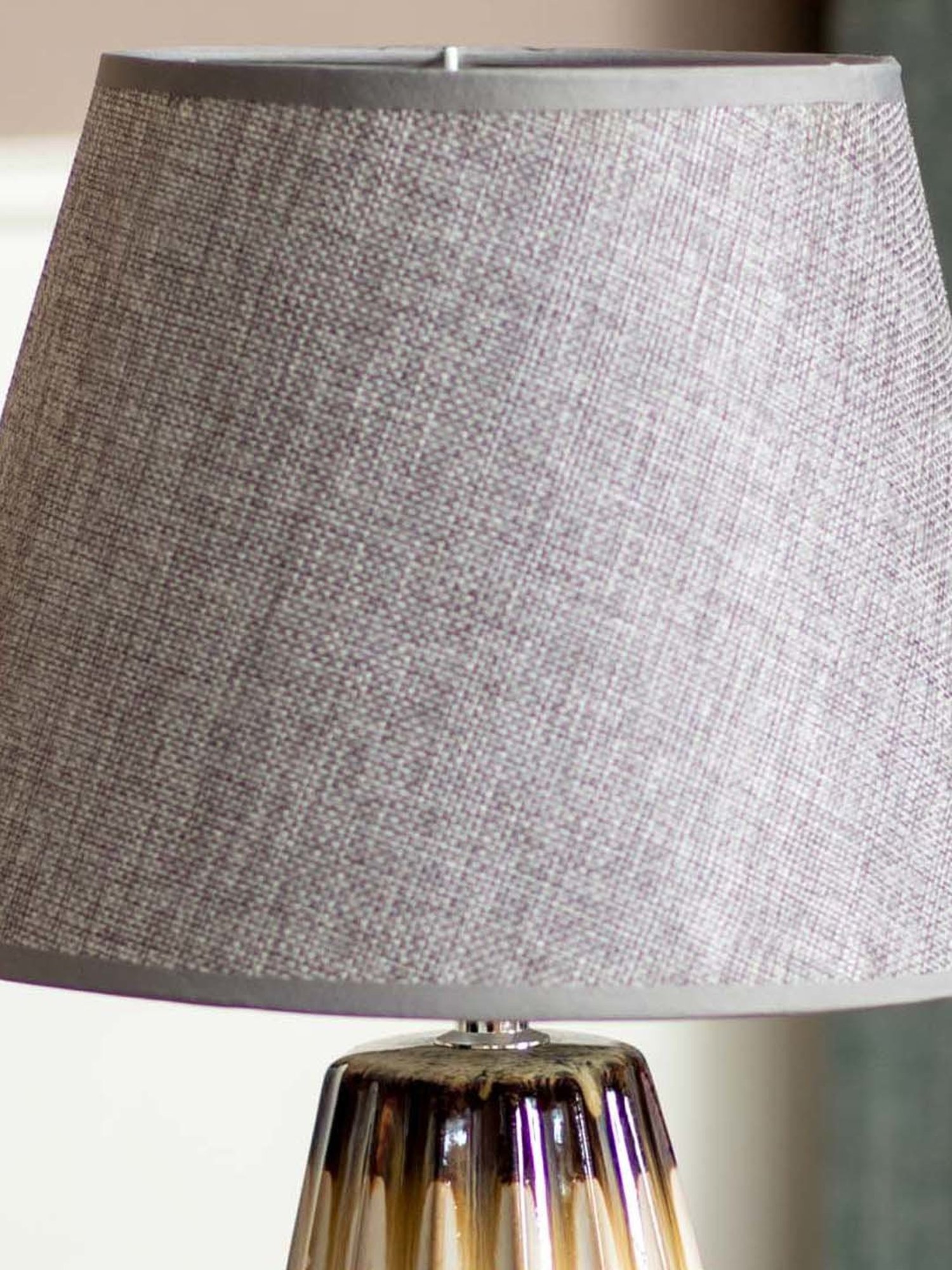 Possini Euro Design Modern Buffet Table Lamp Brushed Steel Tall Gourd White Drum Shade for Dining Room Bedroom Bedside